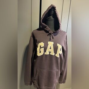 GAP Women Dark Brown Hoodie Sweater
